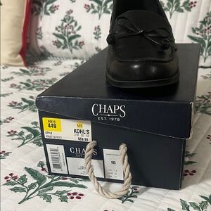 Chaps Black Women's Loafers
Genuine leather.